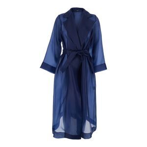Plain Women Double Organza Trench